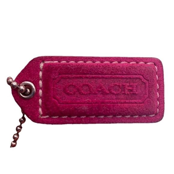 COACH Suede Hang Tag - Picture 1 of 3